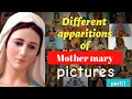 different apparitions of Mother mary with name picture 100 apparitions of Mother mary