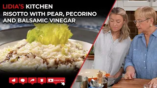 Risotto with Pear Pecorino and Balsamic Vinegar