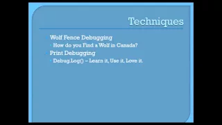 Game Dev Lec3 Debugging Theory