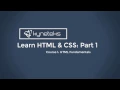 Codecademy - Learn HTML CSS Part 1 HTML Fundamentals