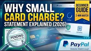 Why Is There a Small Charge on My Card Statement Explained 2026 Website Walkthrough Beginner Guide