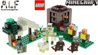 LEGO Minecraft 21159 The Pillager Outpost - Lego Speed Build Review