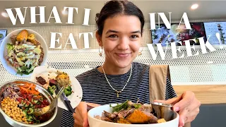 what i eat in a week!! 😋🥩🥗