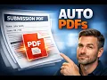 Auto-Generate PDFs for Every Form Submission How to Enable