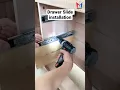 Drawer slides installation Furniture hardware Wooden box Kitchen cabinet