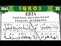 Tips Baca Iqro Sangat Mudah Dari Nol Huruf Hijaiyyah Alif ba ta | Iqro 3 Halaman 31 ( ٣١ )