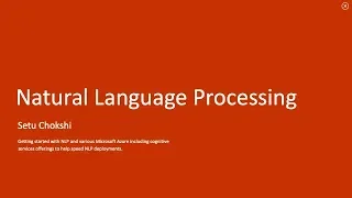 Natural Language Processing with Python on Azure Part 2 of 5 Part Series