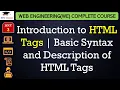 L3 Introduction to HTML Tags Basic Syntax and Description of HTML Tags Web Engineering Lectures