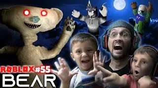 Download SCARY ROBLOX GAME!  BEAR CHASE! 🐻 = 🏃 FGTeeV Creepy Hide and Seek (#55) MP3