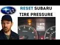 How To Reset Subaru Tire Pressure Light TPMS Relearn in Minutes