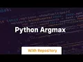 python argmax