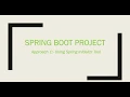 Create a Spring Boot Project using Spring Initializr tool Spring Boot App with Spring Initializr