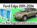 2011-2014 Ford Edge Fuse Box Diagrams and Fuse Panel Locations