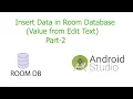 Insert data in room database in android Part-2 - Android Studio