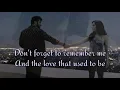 Download Lagu DON'T FORGET TO REMEMBER ME/ lyrics =BEE GEES=