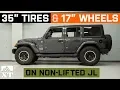 Stock JL Wrangler 35x12 5R17 17x9 Wheels - W T Fitment