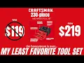 Craftsman 230-piece Mechanics Tool Set - 3 Years has changed my opinion the price is higher too