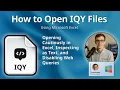 How to Open IQY Files Microsoft Excel Internet Query