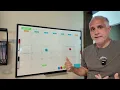 Dry Erase Calendar Whiteboard 36 x 24 Double Sided Magnetic Monthly