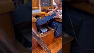 Storage on a sailboat home. We keep things literally everywhere.