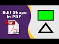 How to edit shape in a pdf file in Adobe Acrobat Pro DC 2022