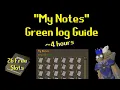 My Notes Green log Guide OSRS