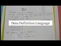 DATA DEFINITION LANGUAGE WITH EXAMPLES DDL COMMANDS