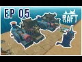 Installing Engine and steering wheel Raft Gameplay survival Walasy gaming