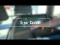 30 Series Error Codes