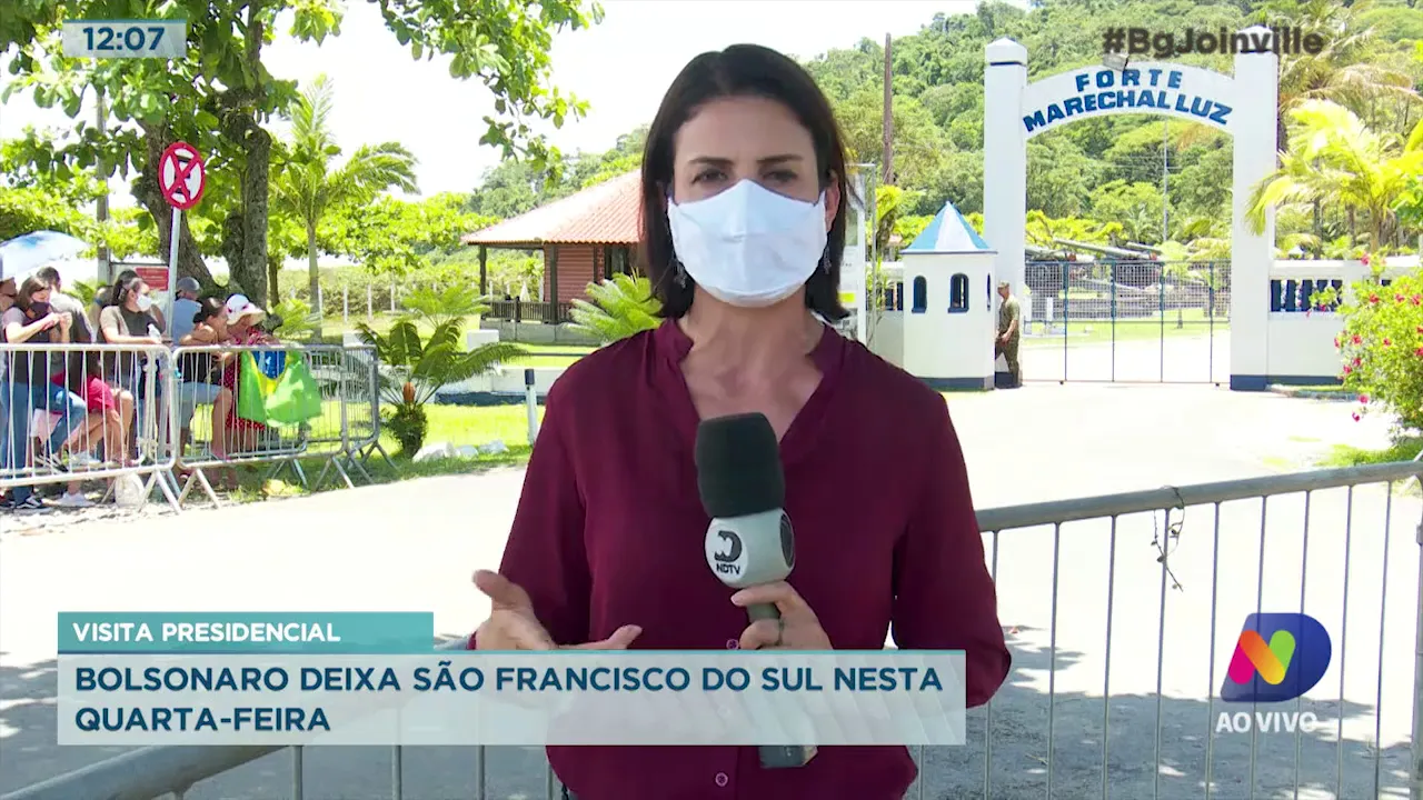 Visita presidencial: Bolsonaro deixa São Francisco do Sul nesta quarta-feira
