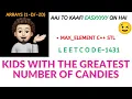 Kids With the Greatest Number of Candies - LeetCode