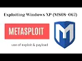Exploiting Windows XP MS08 067 using Metasploit