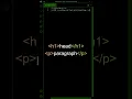 1 MIN PART 2 - HTML Tags Syntax