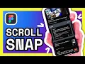 Horizontal Scroll Snap Advanced Figma Prototyping