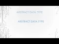 Basic Data Structures 1 2 - Abstract Data Type