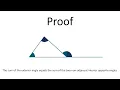 How To Prove The Exterior Angle Theorem - Melissa Maths