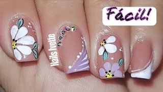 UÑAS SENCILLAS Y ELEGANTES! UÑAS NATURALES DECORADAS / DISEÑO DE UÑAS FÁCIL, TIERNO Y ELEGANTE