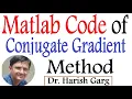 MATLAB Code of Conjugate Gradient Fletcher Reeves Method