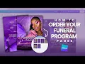 How To Order Pages For Funeral Programs How To Rearrange Funeral Program Pages