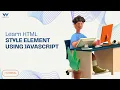 How to Style Multiple Elements at Once with JavaScript Web development tutorial