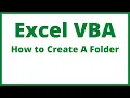 Excel VBA - How To Create A Folder