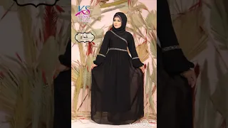 شعاع عبايه شيفون بالبطانه من كادينا صباح  شعاع عبايه شيفون بالبطانه من كادينا صباح