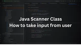 Java Scanner Class How to take user input Java Programming Tutorial