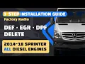 DEF EGR DPF EKAS Software Delete Sprinter w906 OM642 OM651 Factory Radio 3-step