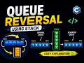 Queue Reversal in C DSA Tutorial Easy Explanation
