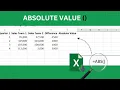 How to Use the ABSOLUTE VALUE ABS Function in Excel 2024
