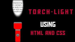 Torch-light using only html and css