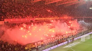 Pyroshow Beitar Jerusalem Vs Maccabi Netanya 23 5 23 אבוקות נגד מכבי נתניה La Familia 