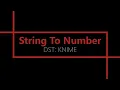 String To Number KNIME Analytics