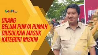 Maruarar Sirait Wacanakan Orang Belum Punya Rumah Masuk Kategori Miskin